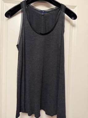 GAP Women's Charcoal Gray Scoop Neck Tank